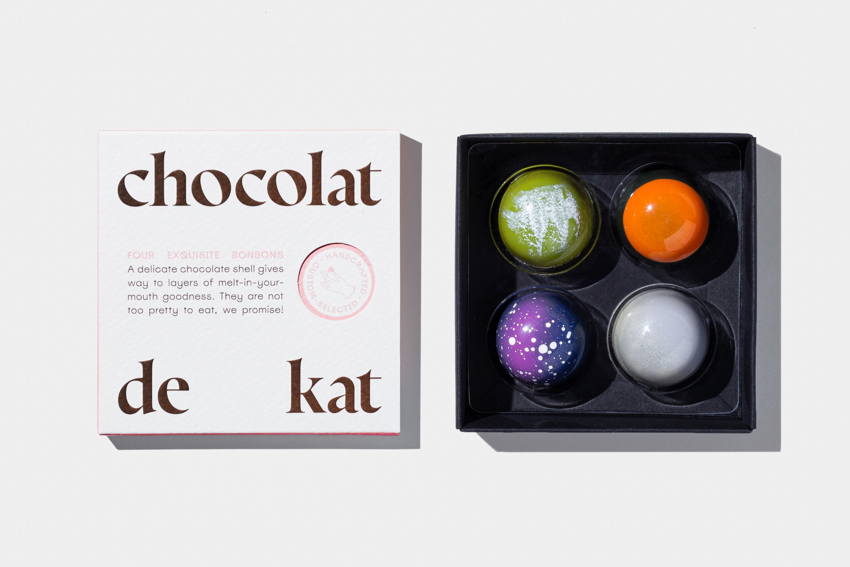 Chocolat De Kat – 4pc Box – Flowers Just Because