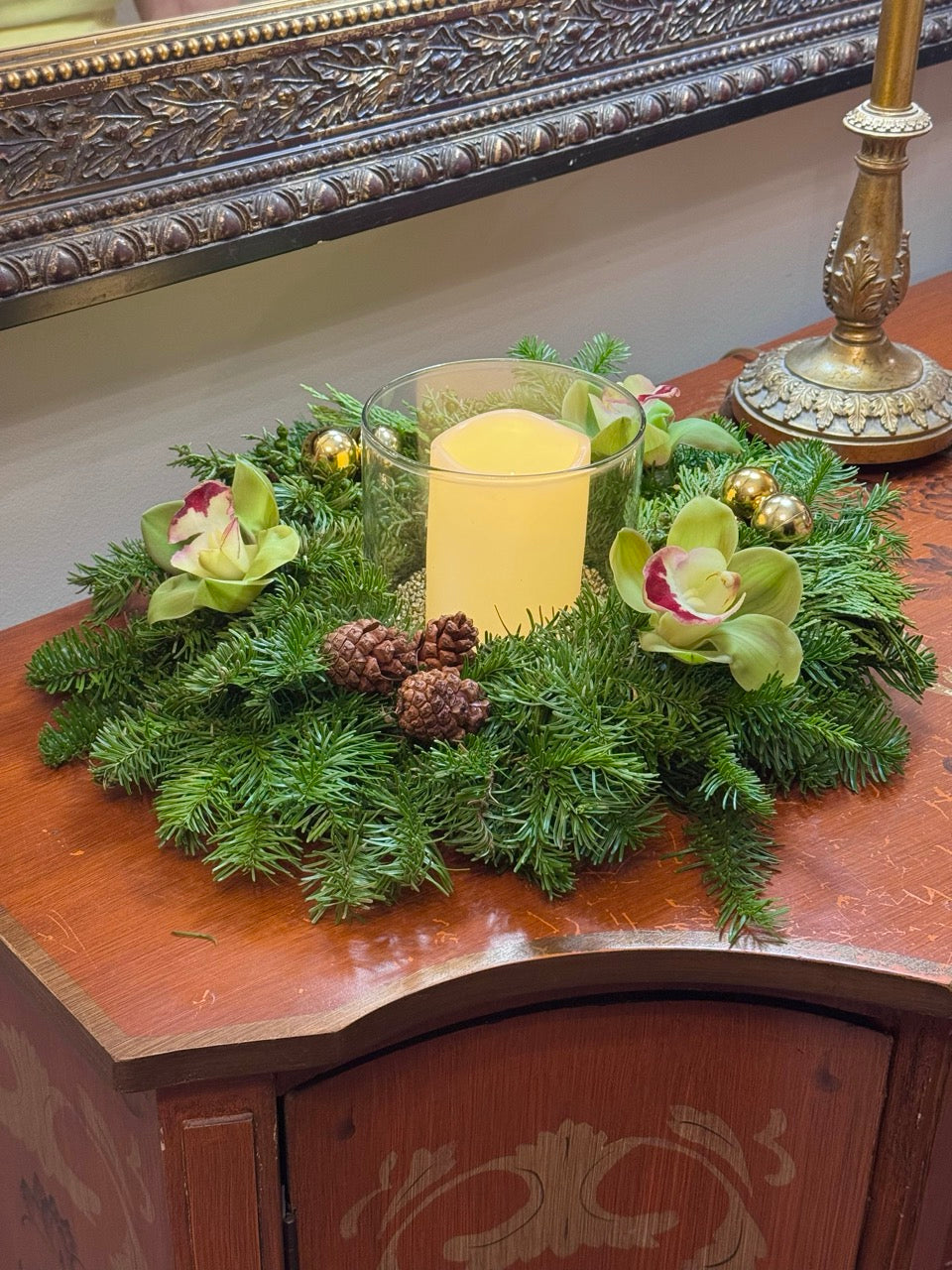 Winterlight Evergreen Wreath