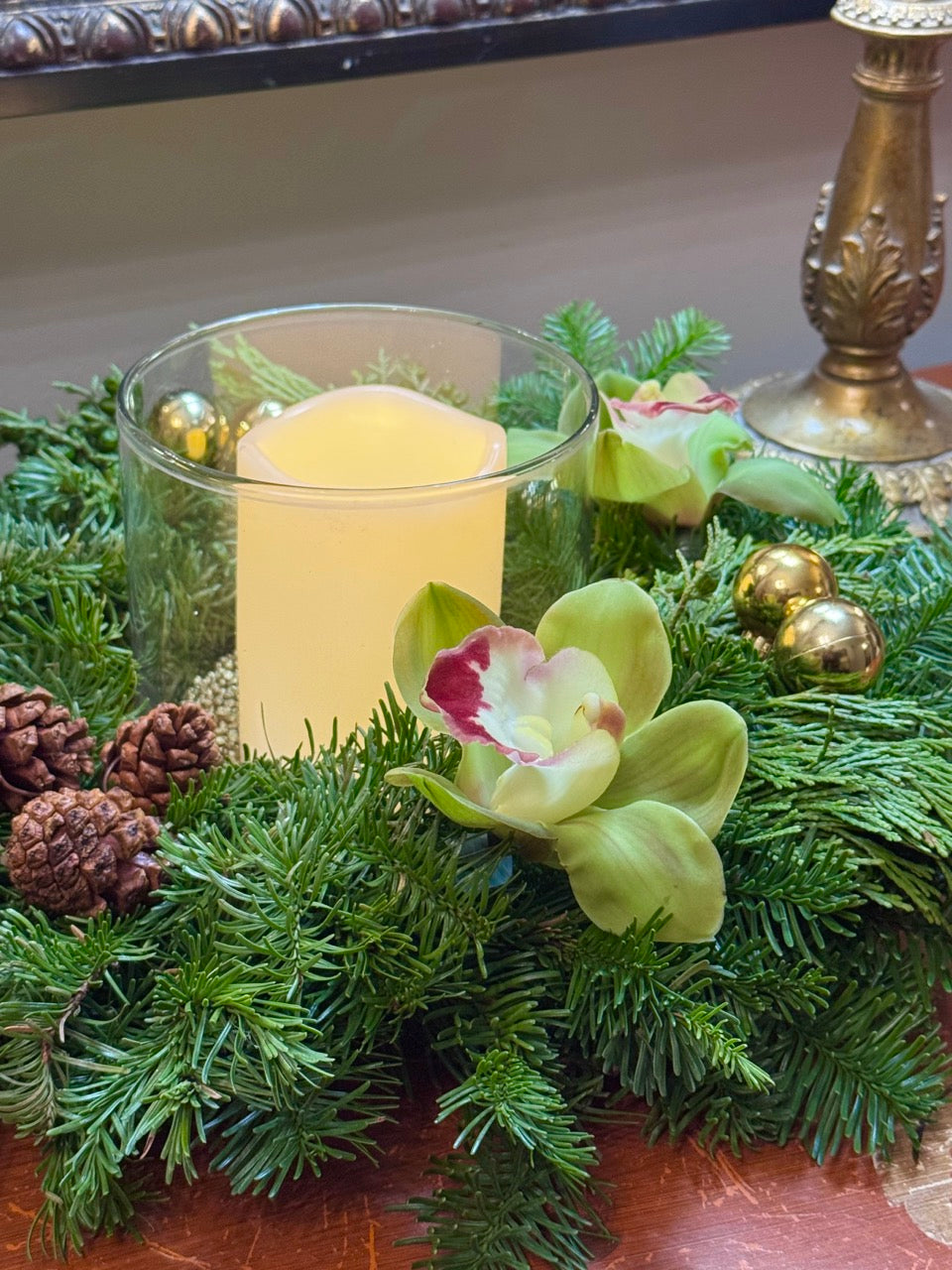 Winterlight Evergreen Wreath